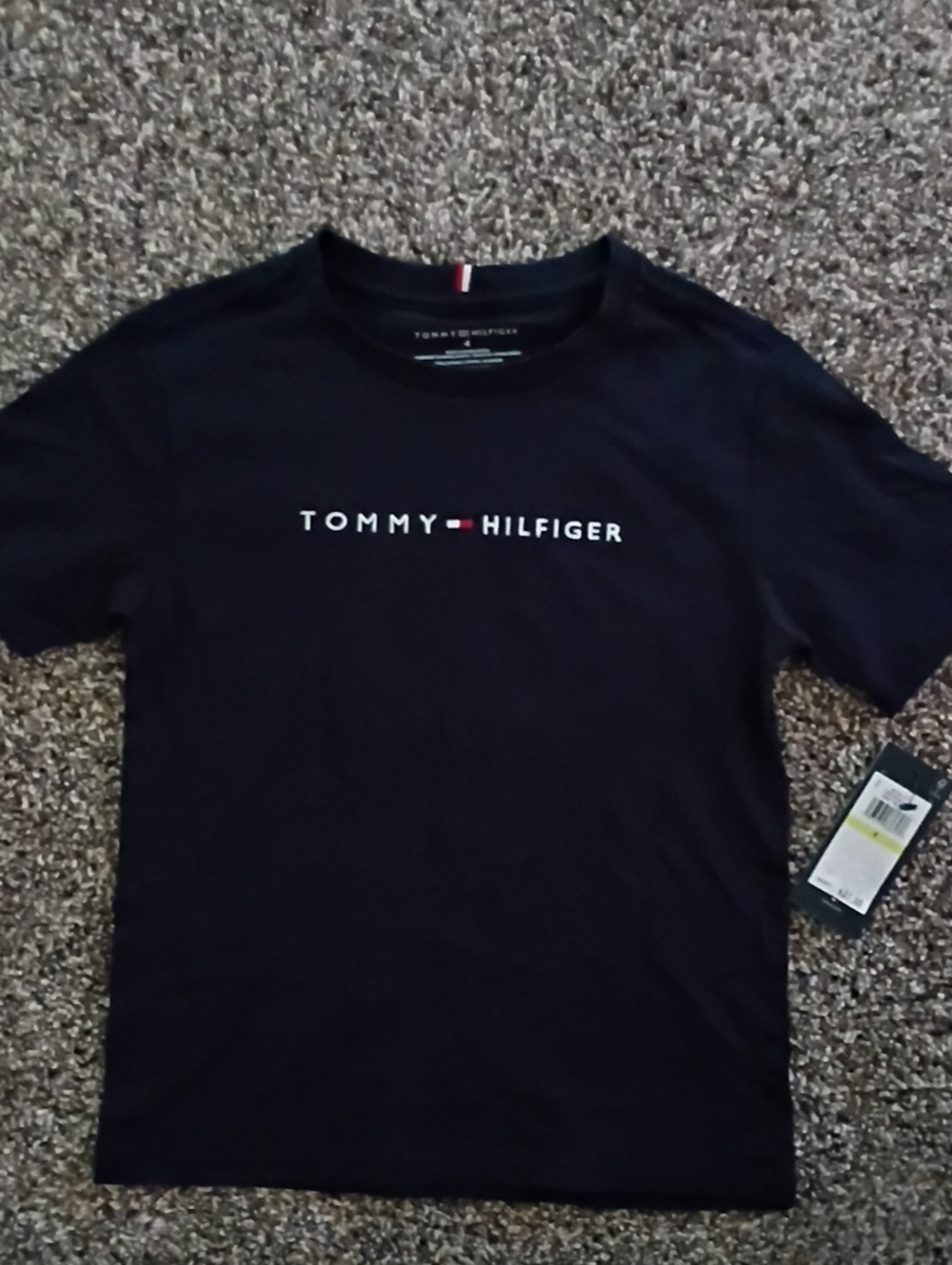Tommy Hilfiger Kids Navy Short Sleeve Logo Tee